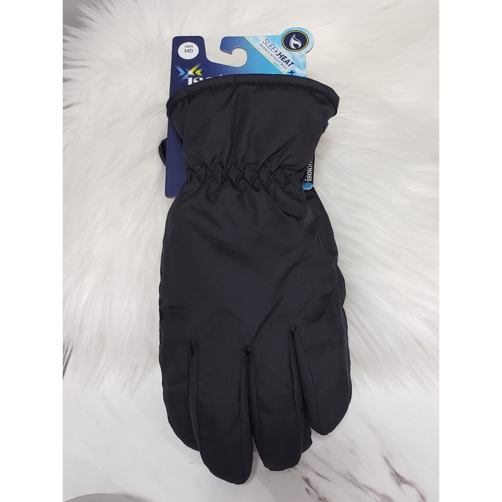 Isotoner SleekHeat Packable Gloves Men's Medium SmartDri SNOW Touchscreen NEW